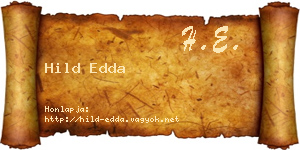 Hild Edda névjegykártya